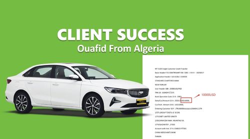 Últimas noticias de la compañía sobre De comprador por primera vez a socio de confianza: cómo Boucherit Ouafid construyó su negocio de importación de automóviles con nosotros
