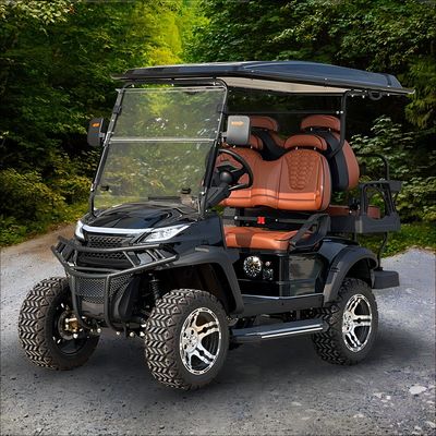 Un buen precio. Camión de golf eléctrico de campo de juego chino de 4 pasajeros Buggy de caza con cuerpo personalizado y diseño levantado en línea