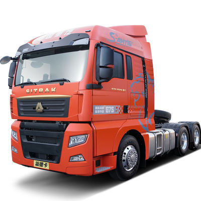 Un buen precio. 41-50t Capacidad de carga 80km/h Máxima velocidad Sitrak G7S Tractor para vehículo de ingeniería mecánica en línea