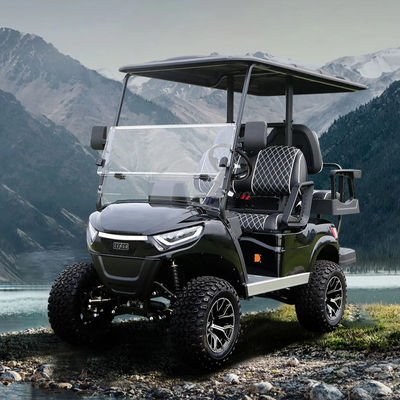 Un buen precio. 48V5KW AC Motor Fuera de carretera 4 6 asientos Carritos eléctricos de golf Varios colores Autobús turístico para UTV Club Kilometraje de conducción 70-90km en línea