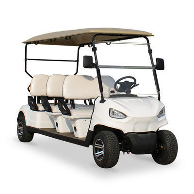 Un buen precio. Tamaño del neumático 205/50-10 Diámetro del neumático 18.1in 460mm Potente 4KW AC Motor Carro de golf eléctrico 2024 6 asientos Transporte de pasajeros en línea