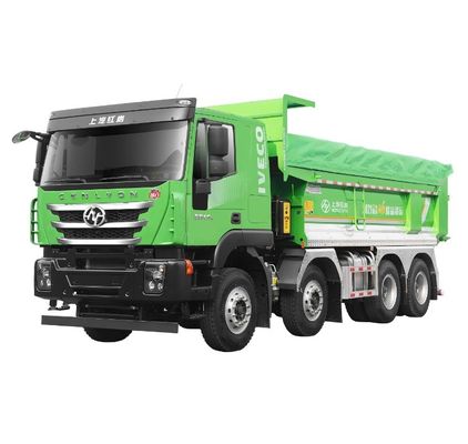 Un buen precio. 2023 SAIC Hongyan H6 Camión eléctrico con tirador EV Transporte minero Camión pesado Cámara trasera de 360 ° Tipo de conducción 8X4 chino en línea