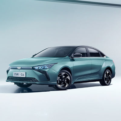 Un buen precio. 480km Rango 2023 EV Coche eléctrico Geometría G6 Diseño Batería Energía Auto 4 puertas 5 asientos Estrutura del cuerpo en línea